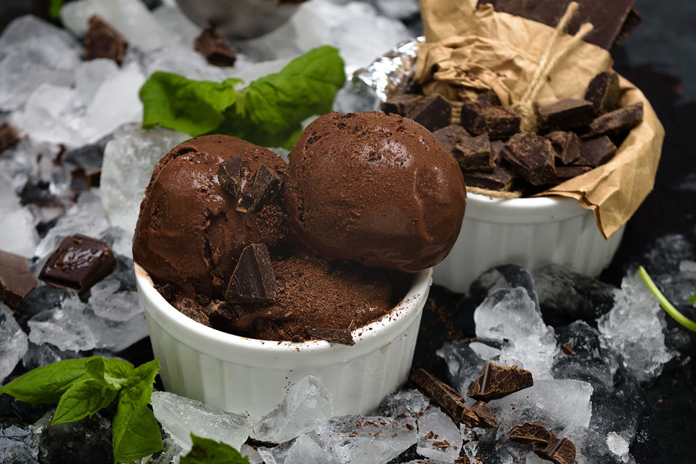 шоколадное мороженое без сахара