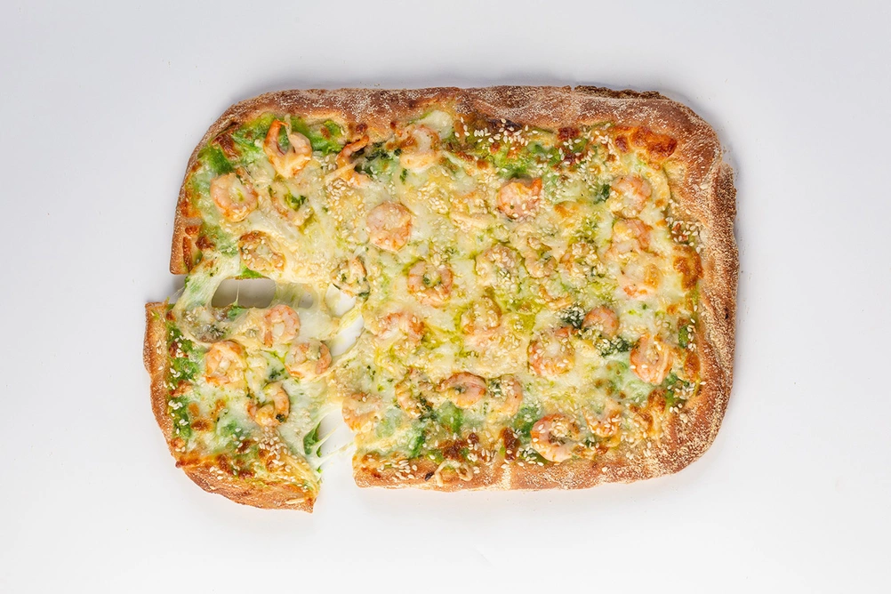 пицца римская креветки с сыром