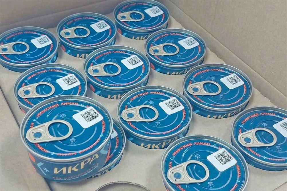 коробка икры без косервантов