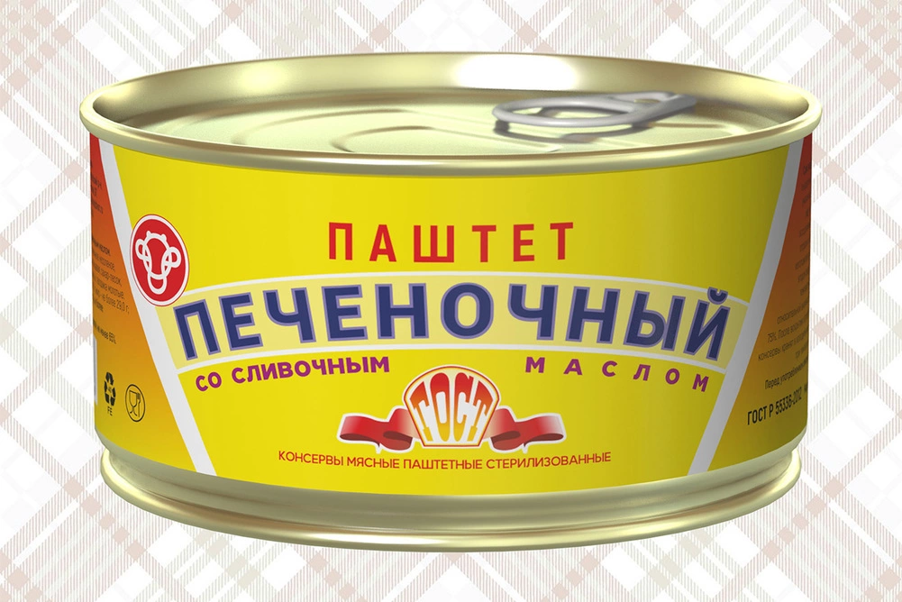 паштет печеночный с маслом