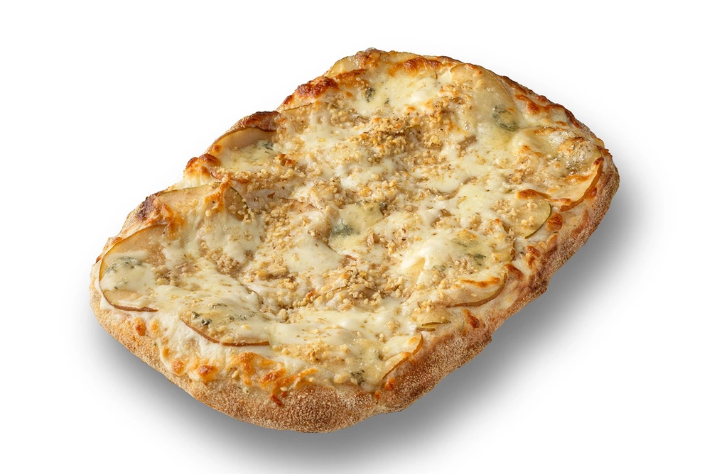 пицца груша с сыром горгонзолой