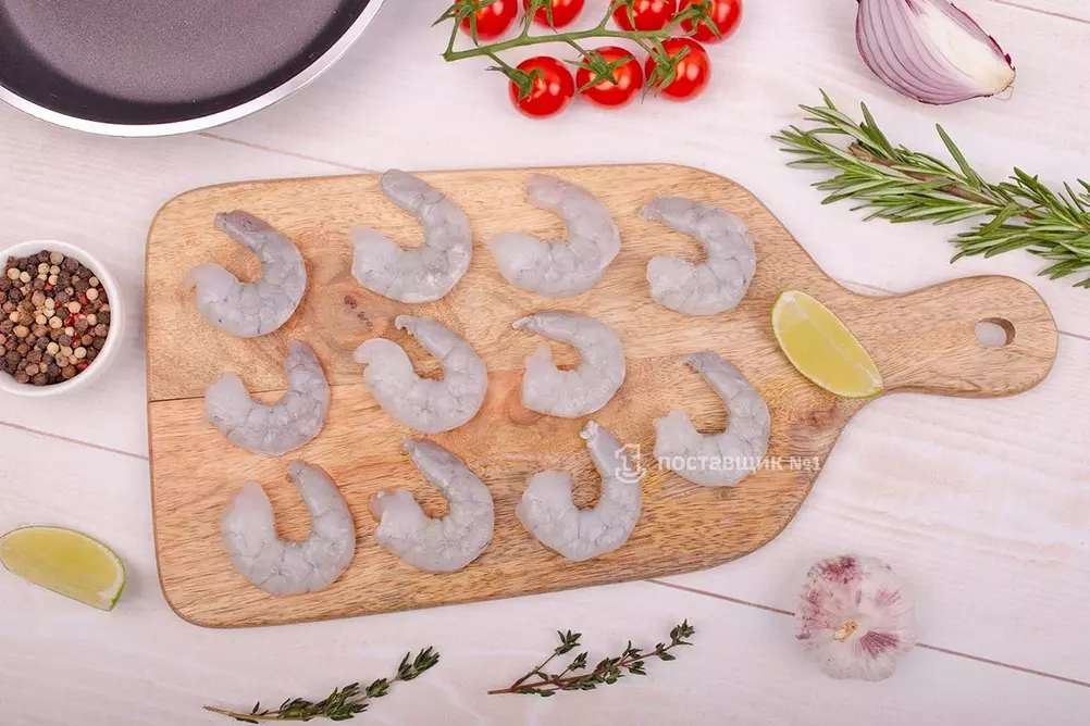 очищенные креветки