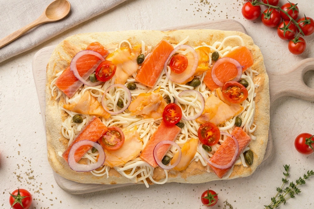 пицца римская рыба масляная и форель