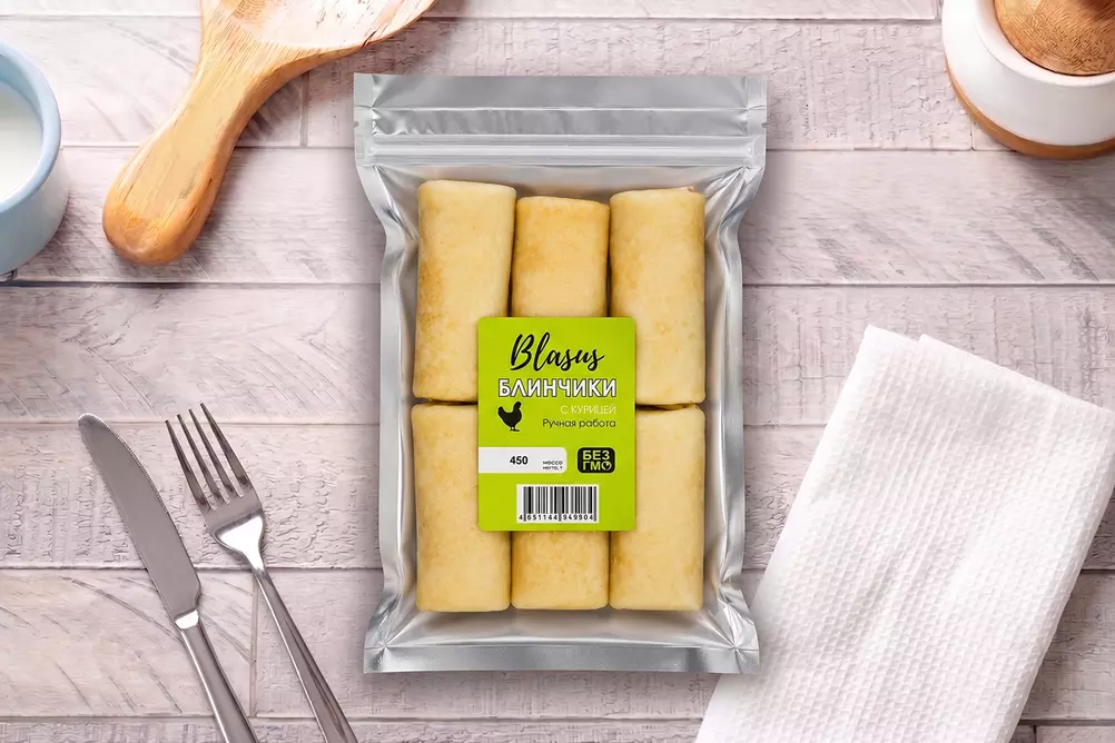 блины с курицей