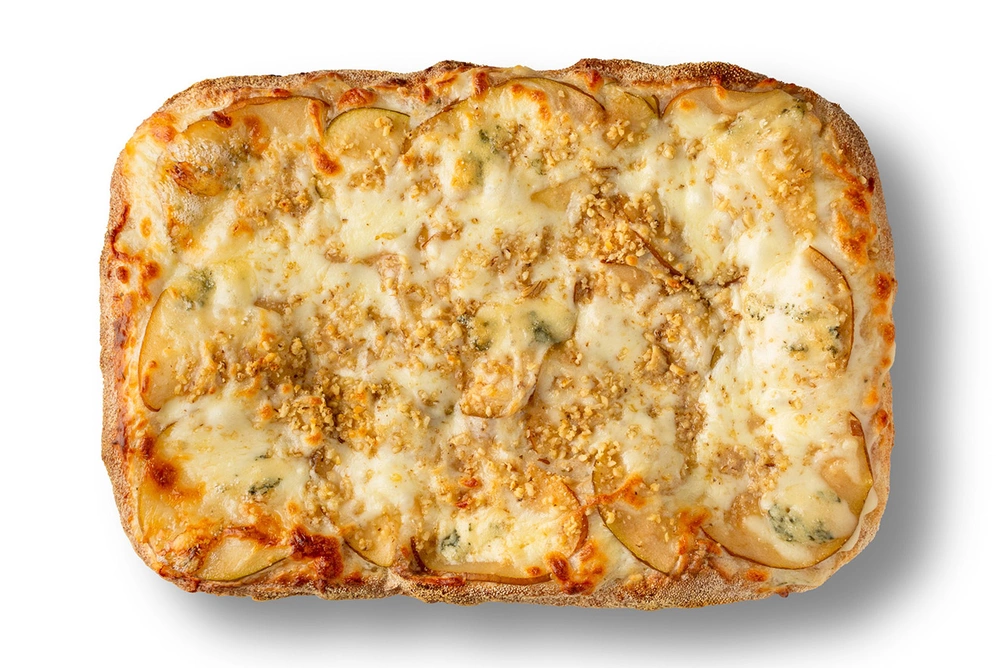 пицца римская груша с сыром с голубой плесенью